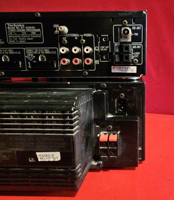 Wieża Technics z pilotem Karaoke