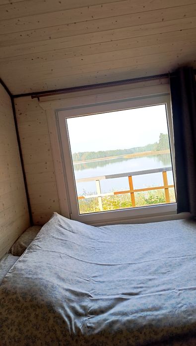 Domek nad jeziorem sauna balia