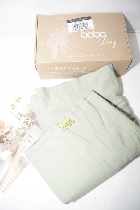 1900 Chusta/nosidełko dla niemowląt boba wrap WRAP Sage green 0-18M do 16KG