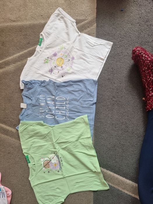 3 bluzeczki z krótkim rekawem