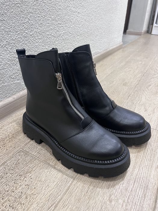 Зимове Шкіряне взуття, чобітки, черевички