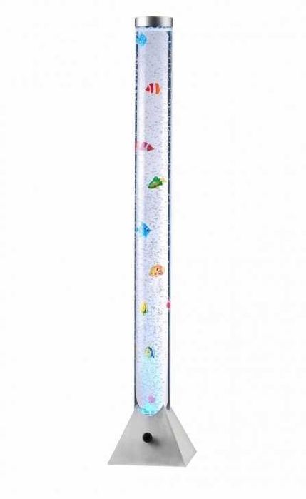 Lampa lampka LED wysoka 130 cm świecące rybki