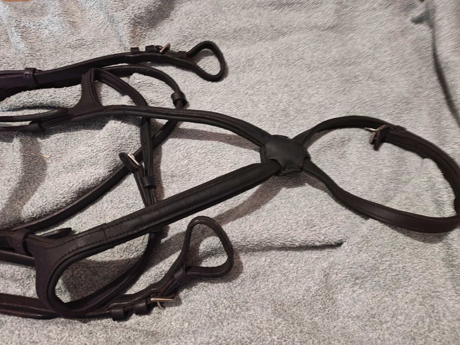 Ogłowie z miękkiej skóry Claridge House rozmiar Full, anatomiczne