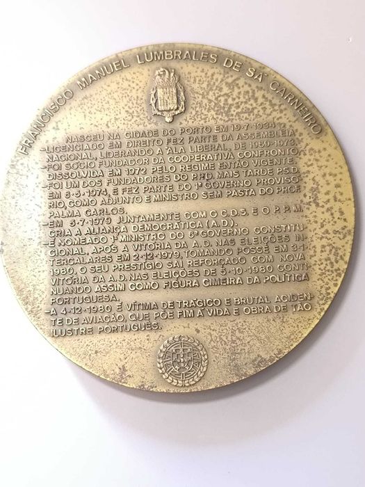 Medalha Comemorativa Dr. Francisco Sá Carneiro