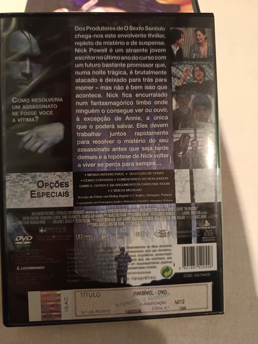 DVD invisível.  .