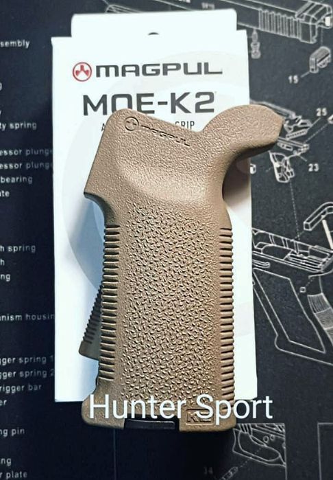 Ручка пистолетная рукоятка для оружия Magpul руків'я пістолетне Fab Defense для зброї  AR15 AR10
