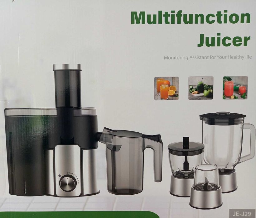 NOWA Sokowirówka do owoców warzyw rozdrabniacz młynek blender 4w1