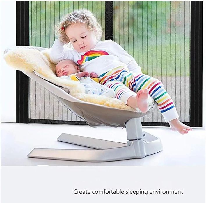 Moskitiera zasłona magnetyczna na drzwi 100x220cm czarna