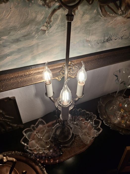 Lampa stołowa metal
