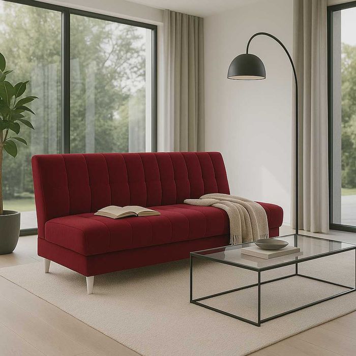 Nowoczesna sofa wersalka rozkładana do mieszkania na sprężynach