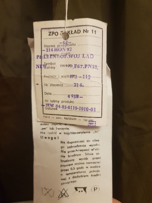 Płaszcz Polski Letni Oficerski Wojsk Lądowych