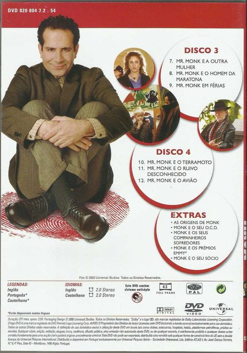 Monk - Série 1 (4 DVD)