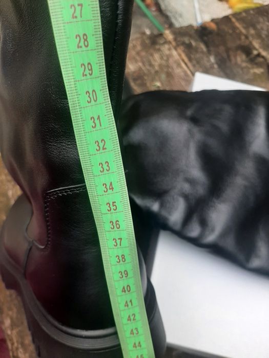 Высокие Сапоги евро зима натур.кожа на широкую голень 42-43см, 41р