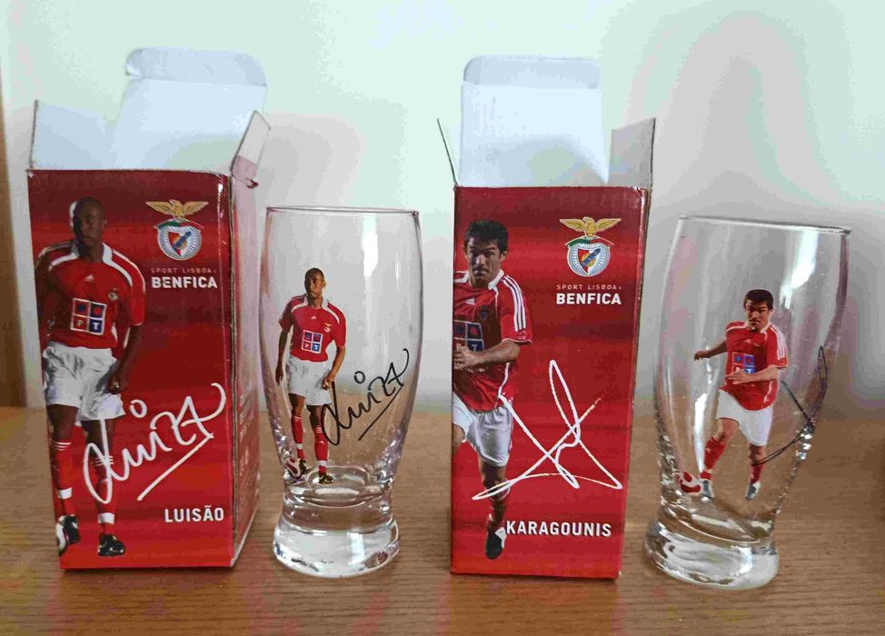 Benfica - 12 copos em caixa