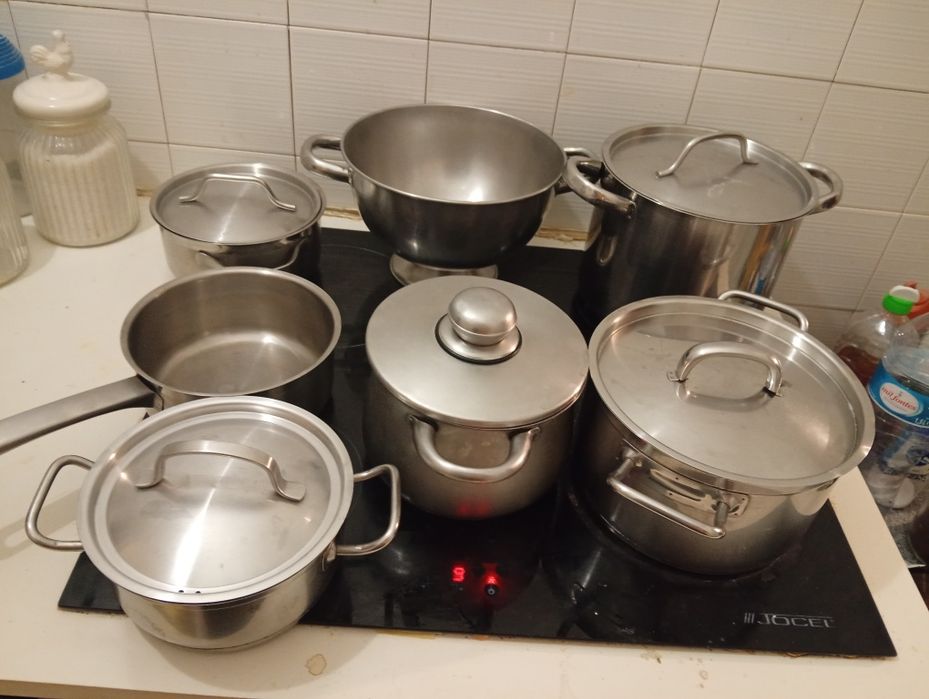 Jogo de panela em aço!