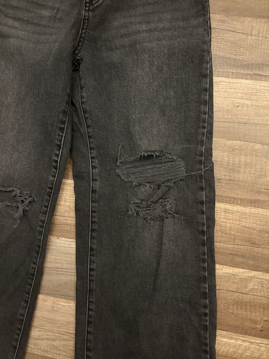 Spodnie jeansy z przetarciami High Waist Loose 146cm