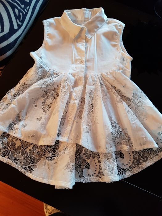 New Fun Fun White Lace Shirt