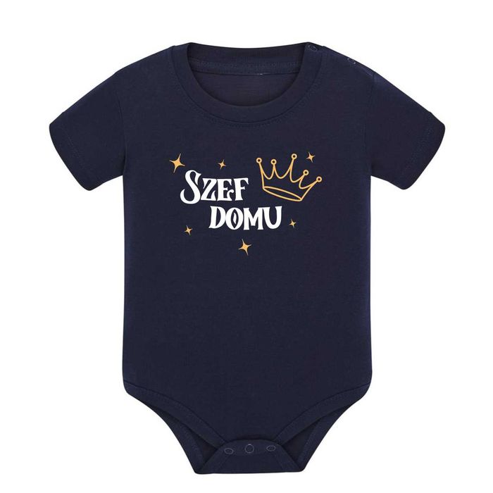Body niemowlęce "Szef domu" 100% bawełna , prezent