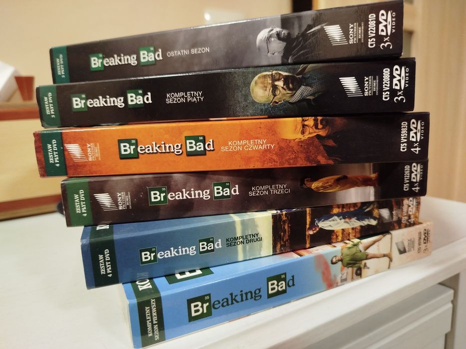 Breaking bad 1-6 DVD polskie wydanie stan bardzo dobry
