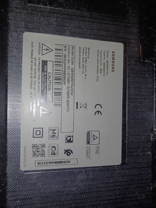 Samsung QE58Q60TAU UHD 4K Smart TV