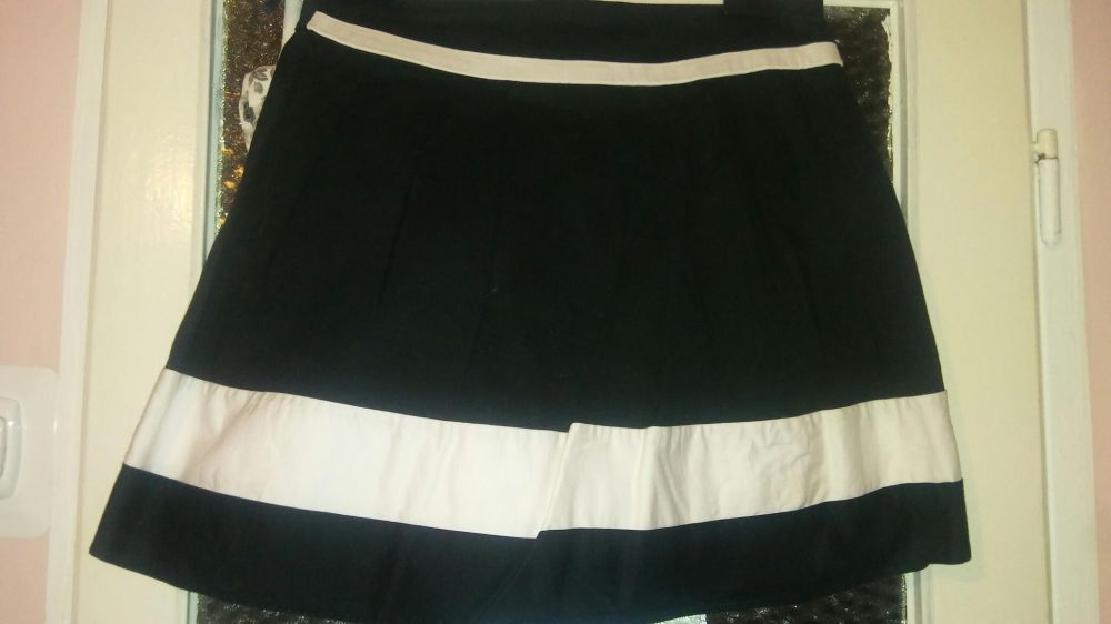Spódnica bialo-czarna