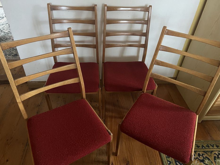 Krzesła 4 szt tapicerowane vintage