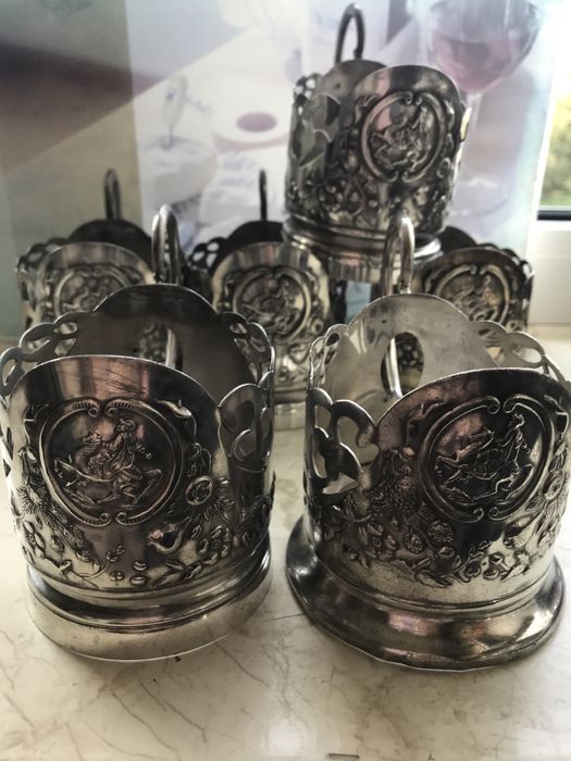 Подстаканник Богдан Хмельницький. Мнц( мельхиор).