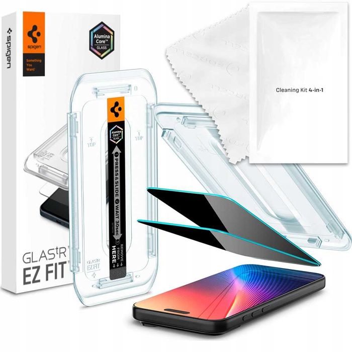 Szkło hartowane Spigen do iPhone 16 Pro, iPhone 17 Pro 2 szt.