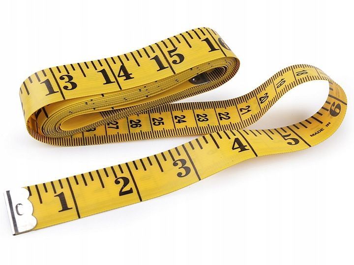 Metr krawiecki 150cm centymetr miara miarka krawiecka dwustronna