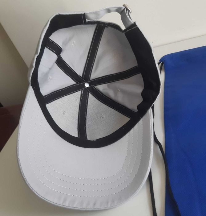 Boné Chapéu Cap Cinza Azul + Saco Mochila Novos Dance Floor