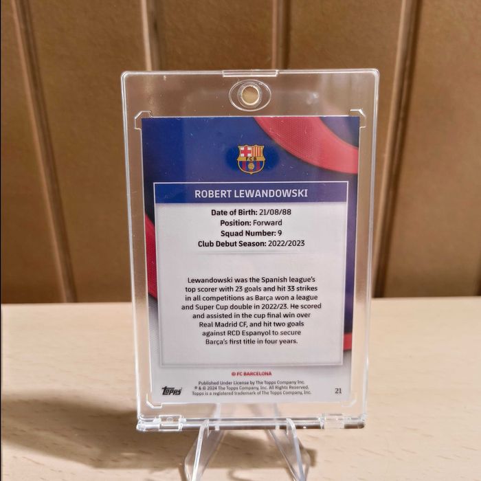 Robert Lewandowski /25 Barcelona Team Set Topps
