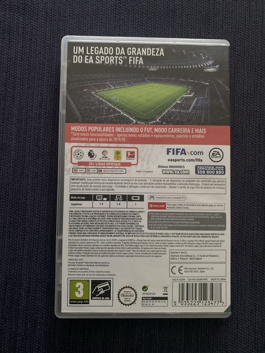 Jogo Fifa 20 Nintendo Switch Usado