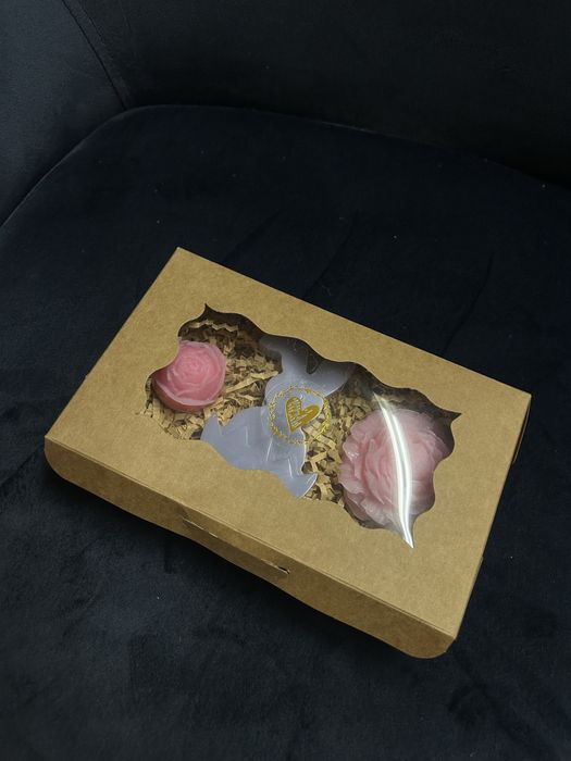 Zestaw mydełka prezent masło shea handmade dla babci dla dziadka