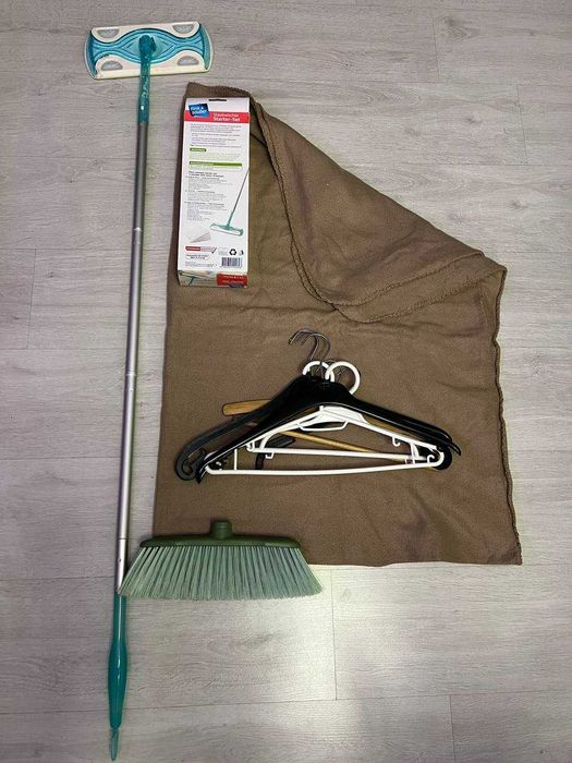 Mop + głowica zamiatająca + krata + wieszaki
