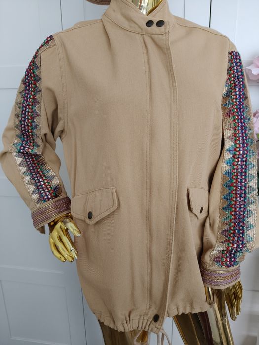 Limited Edition Wiralowa katana jeansowa jacket Bohoo moda R.L 40