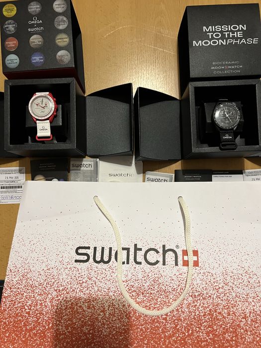 Conjunto de 2 relogios Omega x Swatch