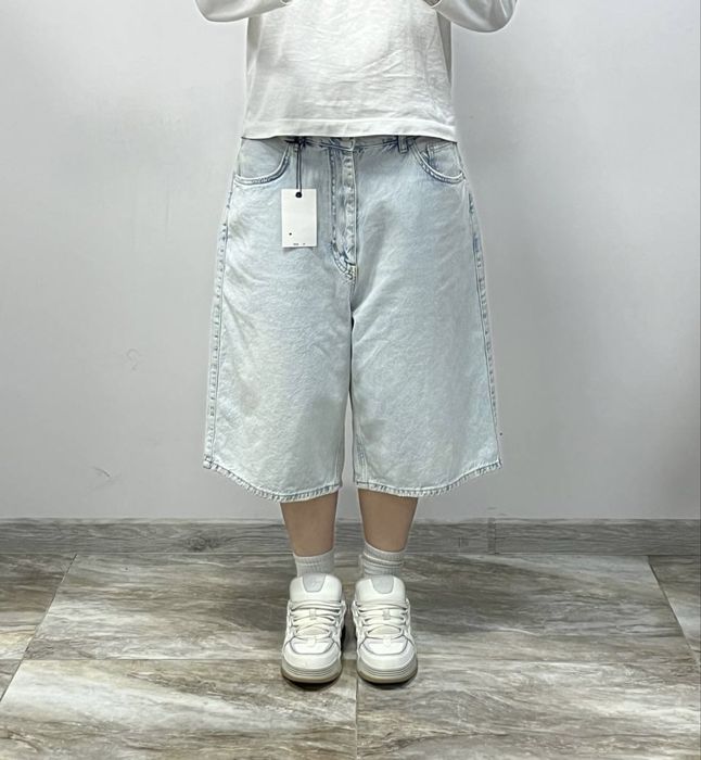 Нові широкі світлі шорти BAGGY jeans shorts rap широкие шорты бегги