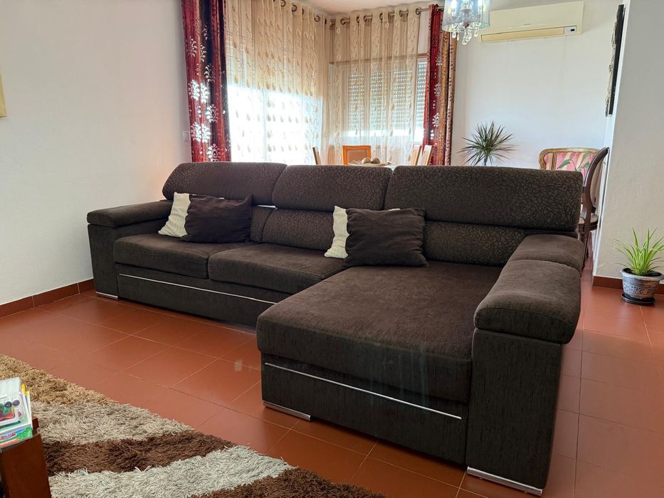 Sofá Chaise Longe com Arrumação