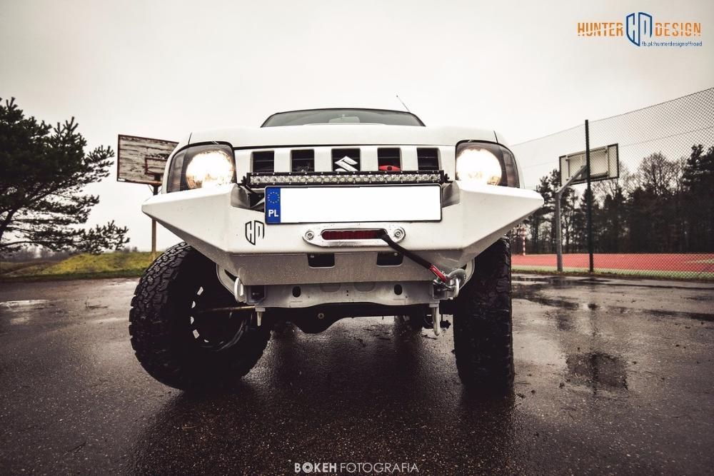 Zderzak stalowy wyciągarka Suzuki Jimny HUNTER DESIGN