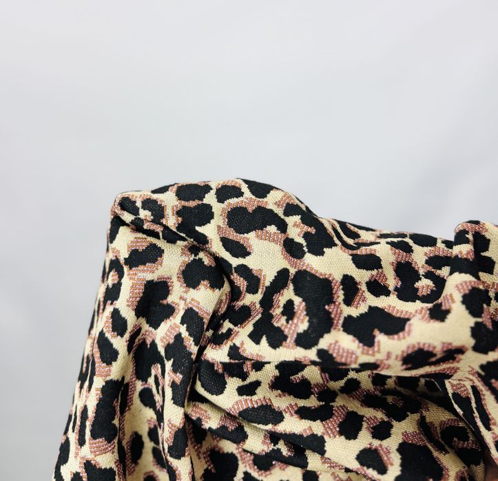 Beżowo-czarna bluza w panterkę 3XL 46