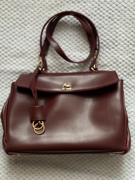 Сумка бордовго кольору