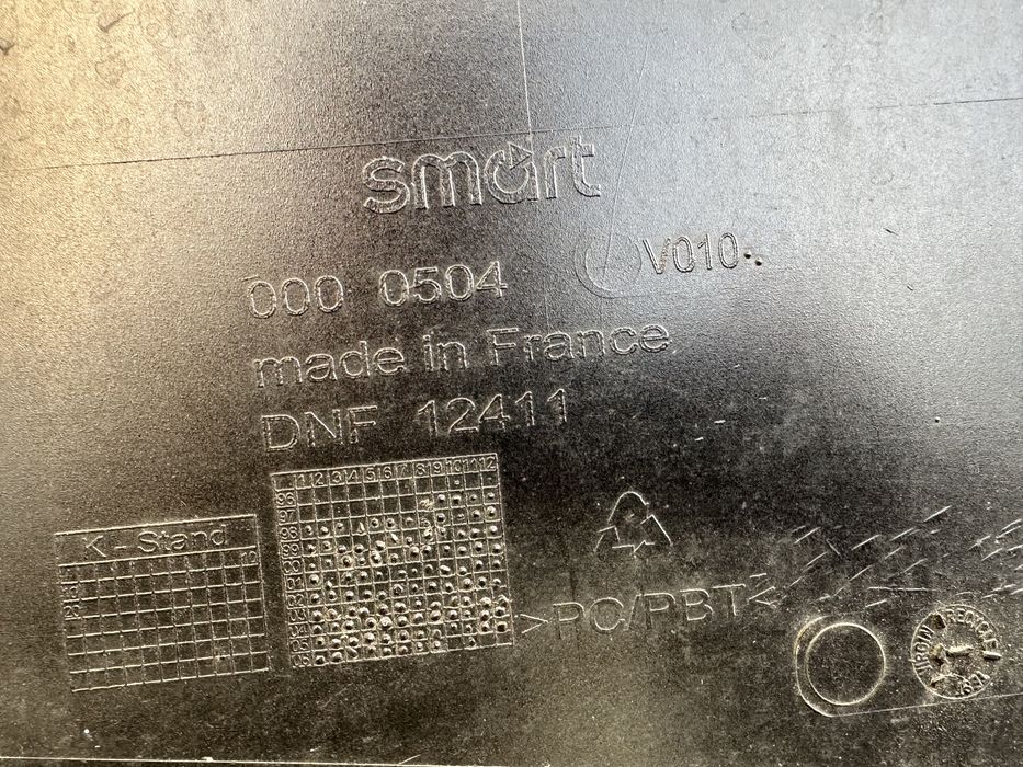 Smart fortwo II Lewa strona panel drzwi i błotnik tył idealne zestaw