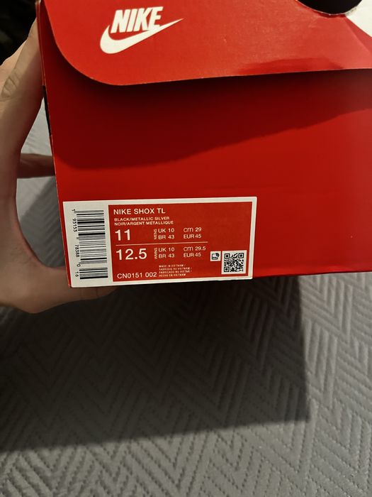 Nike Shox TL Black Dynamic Yellow Metallic Silver