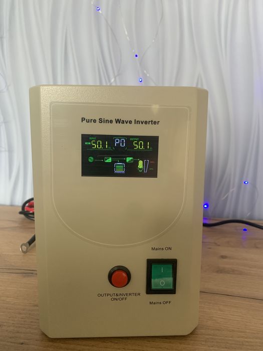 Хіт продаж!! Інвертор безперебійник  ЧИСТИЙ  СИНУС дбж упс 640/800 Вт