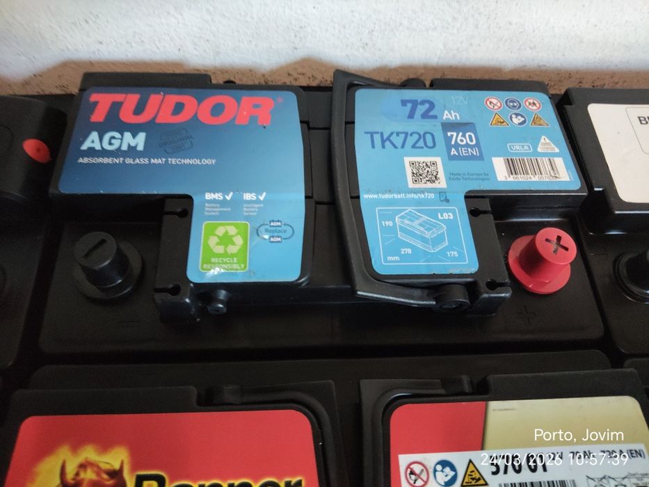 Baterias auxiliar de carros eléctricos zona norte porto