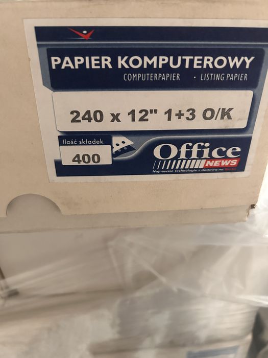 Sprzedam papier do drukarki iglowej