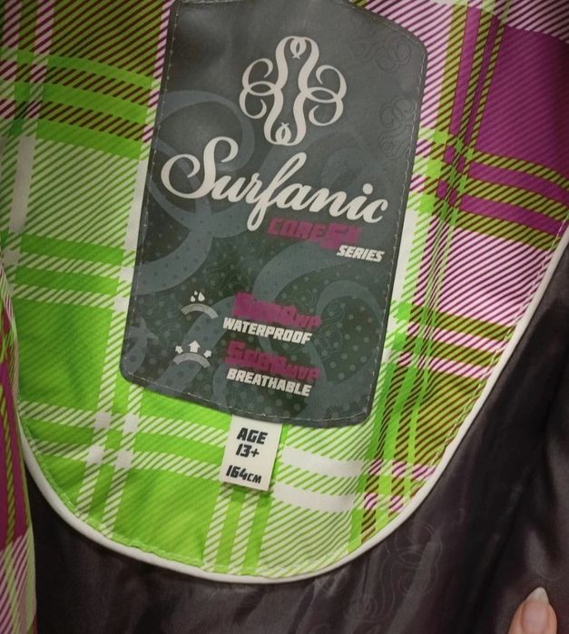 Kurtka narciarska zimowa Surfanic rozmiar 164 lub damska S