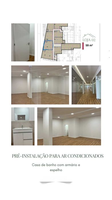 VENDE-SE ESPAÇO COMERCIAL  NOVO COM 9 SALAS PRAIA DA ROCHA