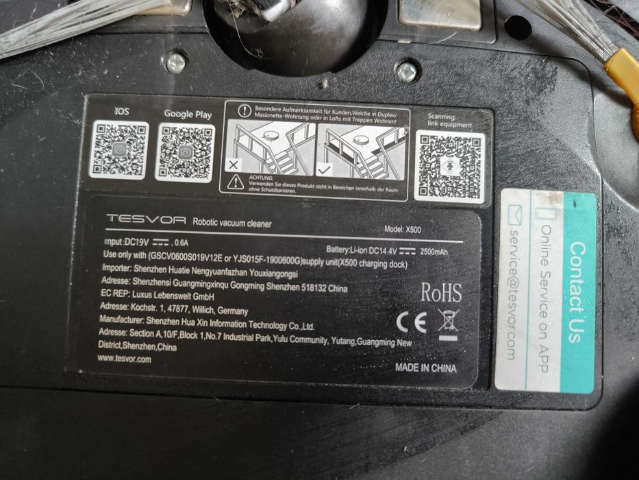 Robot Sprzątający Tesvor X500 | WiFi | App | Alexa | Google Home