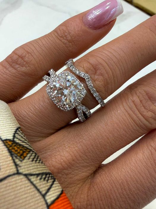 Pierścionek  2w1 z diamentami naturalnymi 3.00 Ct